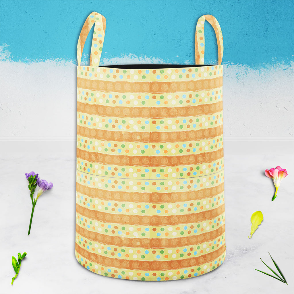 Dots on Dots D2 Foldable Open Storage Bin | Organizer Box, Toy Basket, Shelf Box, Laundry Bag | Canvas Fabric-Storage Bins-STR_BI_CB-IC 5007245 IC 5007245, Abstract Expressionism, Abstracts, Ancient, Art and Paintings, Botanical, Cities, City Views, Decorative, Drawing, Floral, Flowers, Geometric Abstraction, Hearts, Historical, Illustrations, Love, Medieval, Modern Art, Nature, Patterns, Retro, Romance, Semi Abstract, Signs, Signs and Symbols, Vintage, dots, on, d2, foldable, open, storage, bin, organizer,