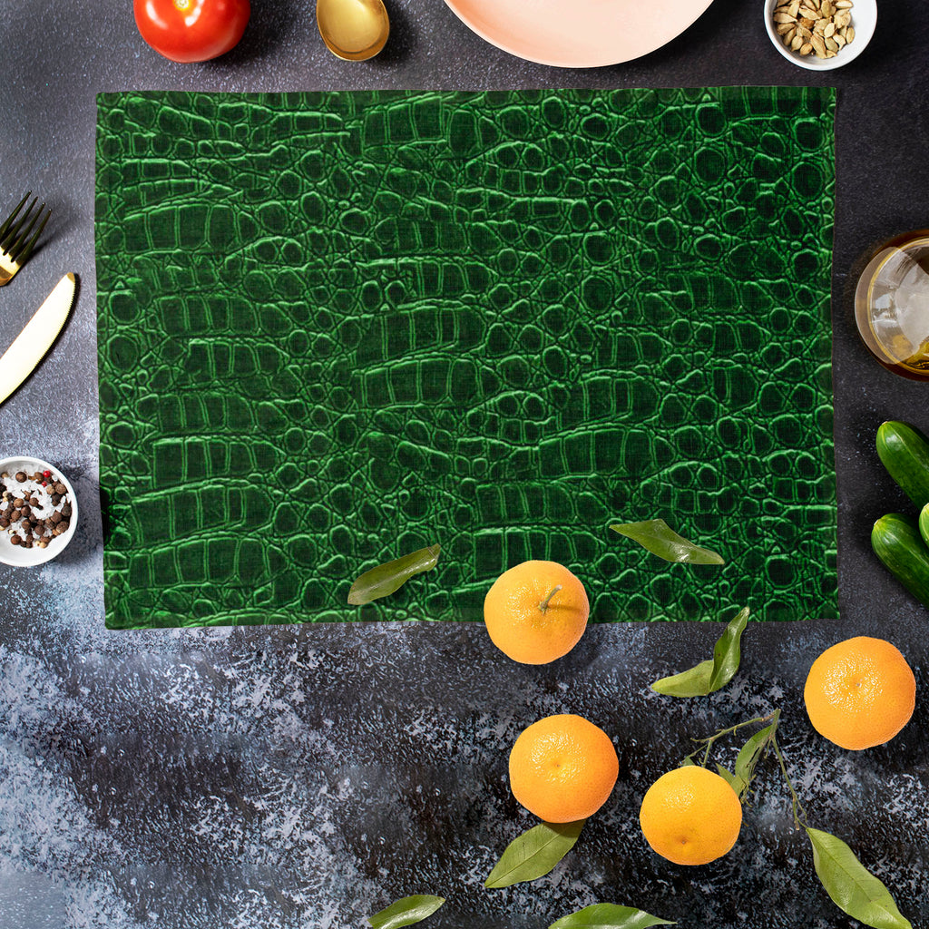 Crocodile Hide D1 Table Mat Placemat-Table Place Mats Fabric-MAT_TB-IC 5007246 IC 5007246, Animals, Digital, Digital Art, Graphic, Nature, Patterns, Scenic, crocodile, hide, d1, table, mat, placemat, alligator, animal, belt, boots, gator, leather, photographic, purse, reptile, seamless, shoes, skin, texture, tile, wallet, artzfolio, table mats for dining table, table mat, table mats, placemats, placemats set of 6, dinning table mat, table mats set of 6, table placemats set of 6, dining mats set of 4, table 