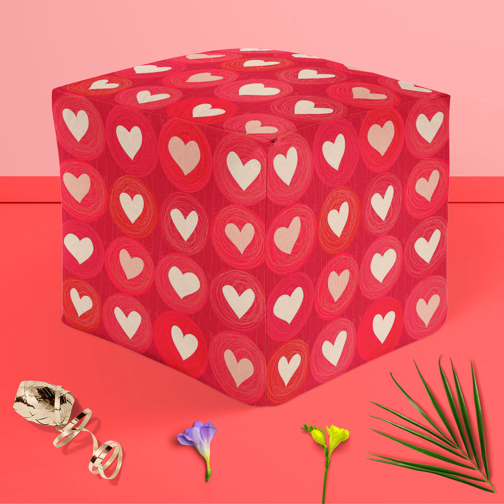 Hearts Footstool Footrest Puffy Pouffe Ottoman Bean Bag | Canvas Fabric-Footstools-FST_CB_BN-IC 5007247 IC 5007247, Animated Cartoons, Art and Paintings, Black and White, Botanical, Caricature, Cartoons, Floral, Flowers, Hearts, Holidays, Illustrations, Love, Nature, Patterns, Romance, Wedding, White, footstool, footrest, puffy, pouffe, ottoman, bean, bag, canvas, fabric, backdrop, background, banner, card, cartoon, childish, cute, day, doodle, flora, heart, holiday, illustration, line, marriage, object, pa