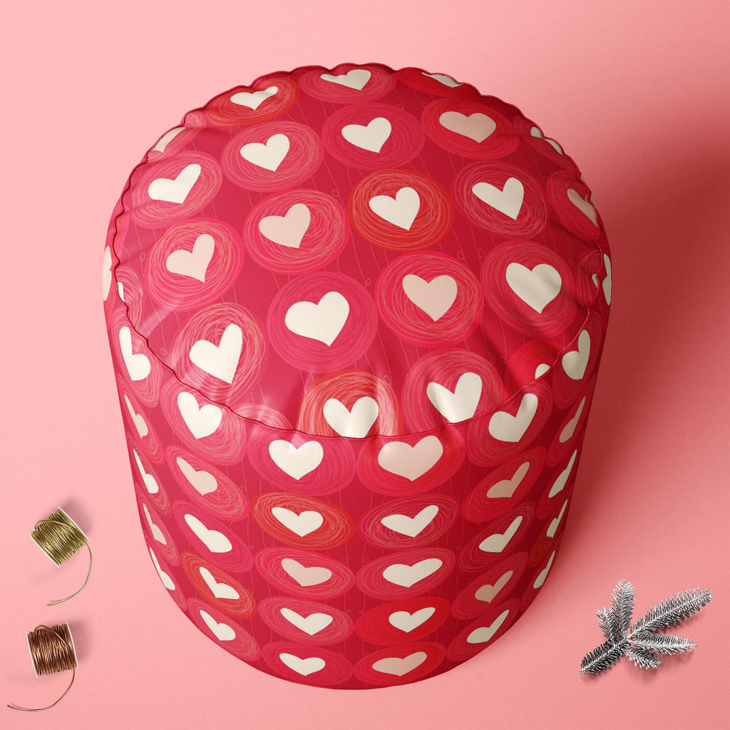 Hearts Footstool Footrest Puffy Pouffe Ottoman Bean Bag | Canvas Fabric-Footstools-FST_CB_BN-IC 5007247 IC 5007247, Animated Cartoons, Art and Paintings, Black and White, Botanical, Caricature, Cartoons, Floral, Flowers, Hearts, Holidays, Illustrations, Love, Nature, Patterns, Romance, Wedding, White, footstool, footrest, puffy, pouffe, ottoman, bean, bag, canvas, fabric, backdrop, background, banner, card, cartoon, childish, cute, day, doodle, flora, heart, holiday, illustration, line, marriage, object, pa