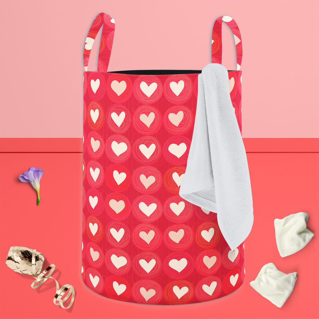 Hearts Foldable Open Storage Bin | Organizer Box, Toy Basket, Shelf Box, Laundry Bag | Canvas Fabric-Storage Bins-STR_BI_CB-IC 5007247 IC 5007247, Animated Cartoons, Art and Paintings, Black and White, Botanical, Caricature, Cartoons, Floral, Flowers, Hearts, Holidays, Illustrations, Love, Nature, Patterns, Romance, Wedding, White, foldable, open, storage, bin, organizer, box, toy, basket, shelf, laundry, bag, canvas, fabric, backdrop, background, banner, card, cartoon, childish, cute, day, doodle, flora, h