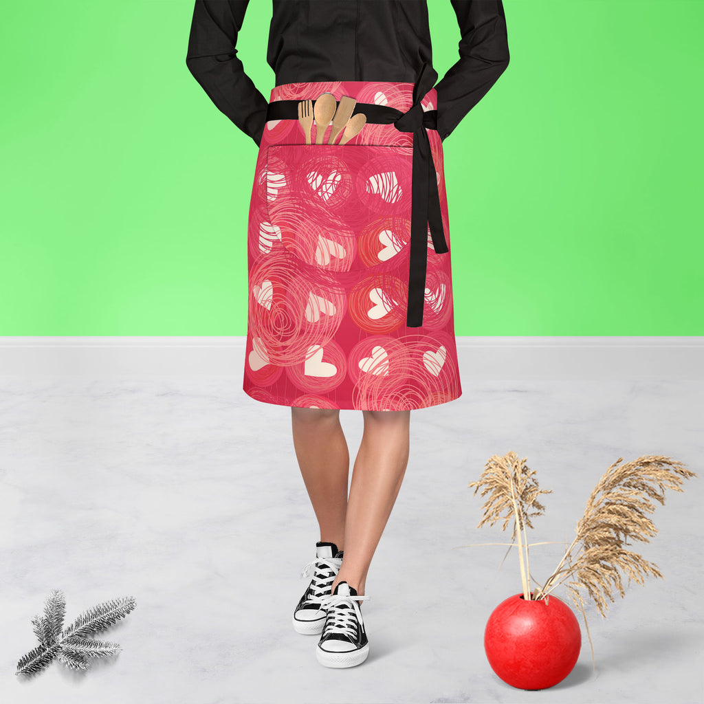 Doodle Hearts D1 Apron | Adjustable, Free Size & Waist Tiebacks-Apron Waist to Knee-APR_WS_KN-IC 5007248 IC 5007248, Animated Cartoons, Art and Paintings, Black and White, Botanical, Caricature, Cartoons, Floral, Flowers, Hearts, Holidays, Illustrations, Love, Nature, Patterns, Romance, Wedding, White, doodle, d1, apron, adjustable, free, size, waist, tiebacks, backdrop, background, banner, card, cartoon, childish, cute, day, flora, heart, holiday, illustration, line, marriage, object, pattern, pink, red, s