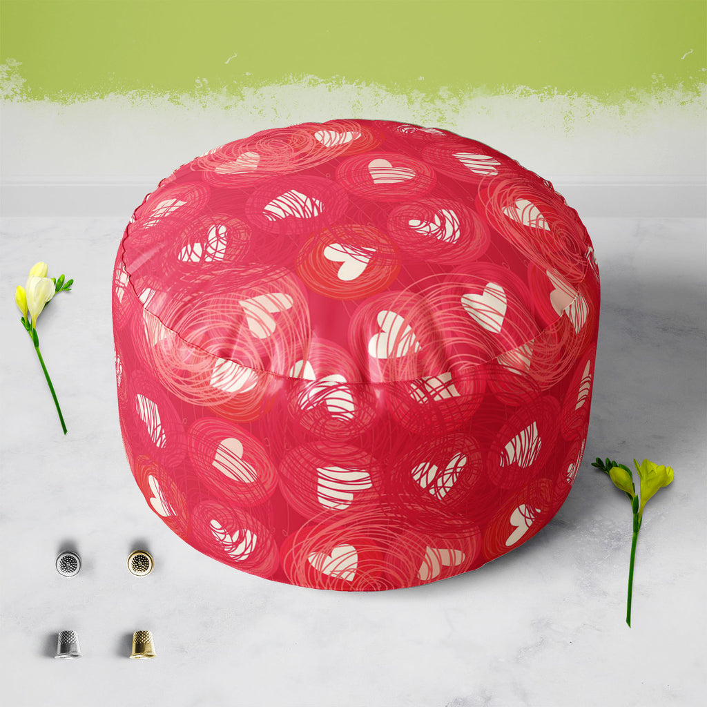 Doodle Hearts D1 Footstool Footrest Puffy Pouffe Ottoman Bean Bag | Canvas Fabric-Footstools-FST_CB_BN-IC 5007248 IC 5007248, Animated Cartoons, Art and Paintings, Black and White, Botanical, Caricature, Cartoons, Floral, Flowers, Hearts, Holidays, Illustrations, Love, Nature, Patterns, Romance, Wedding, White, doodle, d1, footstool, footrest, puffy, pouffe, ottoman, bean, bag, canvas, fabric, backdrop, background, banner, card, cartoon, childish, cute, day, flora, heart, holiday, illustration, line, marria
