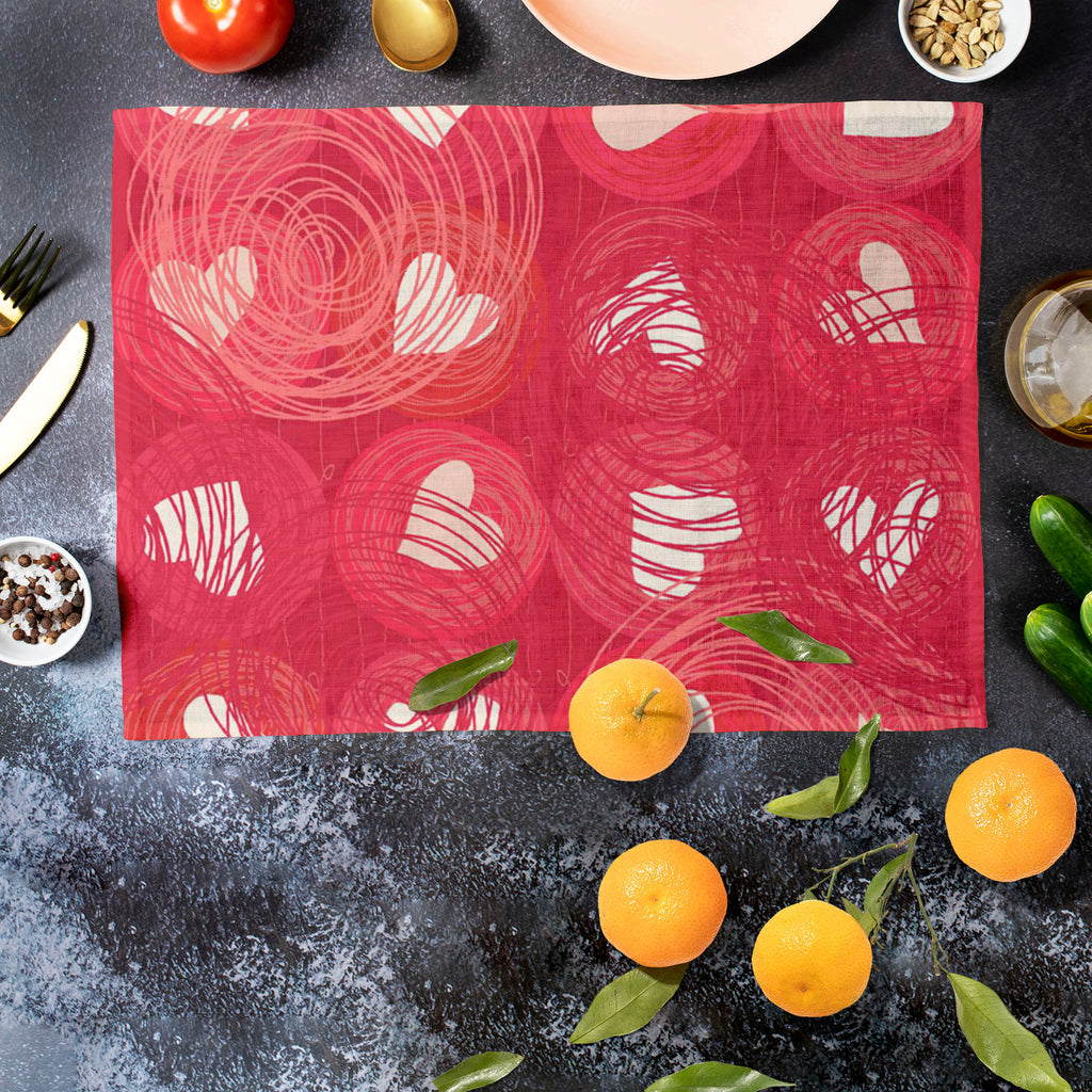 Doodle Hearts D1 Table Mat Placemat-Table Place Mats Fabric-MAT_TB-IC 5007248 IC 5007248, Animated Cartoons, Art and Paintings, Black and White, Botanical, Caricature, Cartoons, Floral, Flowers, Hearts, Holidays, Illustrations, Love, Nature, Patterns, Romance, Wedding, White, doodle, d1, table, mat, placemat, backdrop, background, banner, card, cartoon, childish, cute, day, flora, heart, holiday, illustration, line, marriage, object, pattern, pink, red, saint, seamless, spring, st, summer, texture, tile, va