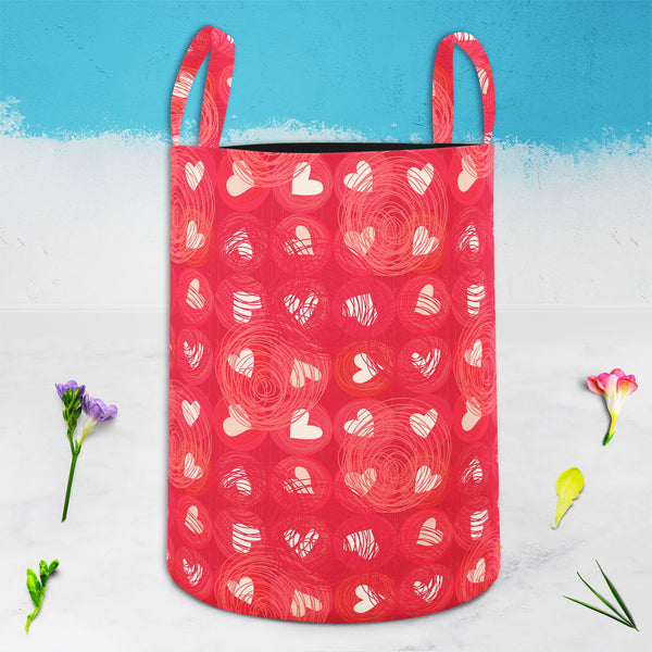 Doodle Hearts D1 Foldable Open Storage Bin | Organizer Box, Toy Basket, Shelf Box, Laundry Bag | Canvas Fabric-Storage Bins-STR_BI_CB-IC 5007248 IC 5007248, Animated Cartoons, Art and Paintings, Black and White, Botanical, Caricature, Cartoons, Floral, Flowers, Hearts, Holidays, Illustrations, Love, Nature, Patterns, Romance, Wedding, White, doodle, d1, foldable, open, storage, bin, organizer, box, toy, basket, shelf, laundry, bag, canvas, fabric, backdrop, background, banner, card, cartoon, childish, cute,