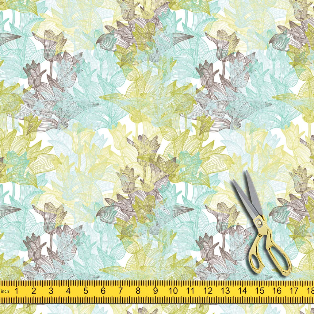 Tulip Flowers Upholstery Fabric by Metre | For Sofa, Curtains, Cushions, Furnishing, Craft, Dress Material-Upholstery Fabrics-FAB_RW-IC 5007249 IC 5007249, Abstract Expressionism, Abstracts, Ancient, Art and Paintings, Botanical, Decorative, Digital, Digital Art, Floral, Flowers, Geometric, Geometric Abstraction, Graphic, Historical, Illustrations, Medieval, Nature, Patterns, Seasons, Semi Abstract, Signs, Signs and Symbols, Sketches, Vintage, tulip, upholstery, fabric, by, metre, for, sofa, curtains, cushi