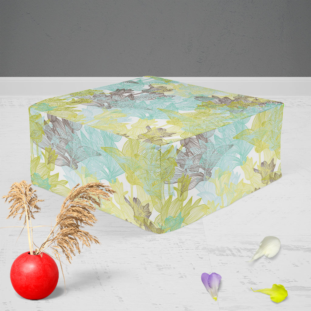Tulip Flowers D2 Footstool Footrest Puffy Pouffe Ottoman Bean Bag | Canvas Fabric-Footstools-FST_CB_BN-IC 5007249 IC 5007249, Abstract Expressionism, Abstracts, Ancient, Art and Paintings, Botanical, Decorative, Digital, Digital Art, Floral, Flowers, Geometric, Geometric Abstraction, Graphic, Historical, Illustrations, Medieval, Nature, Patterns, Seasons, Semi Abstract, Signs, Signs and Symbols, Sketches, Vintage, tulip, d2, footstool, footrest, puffy, pouffe, ottoman, bean, bag, canvas, fabric, abstract, a