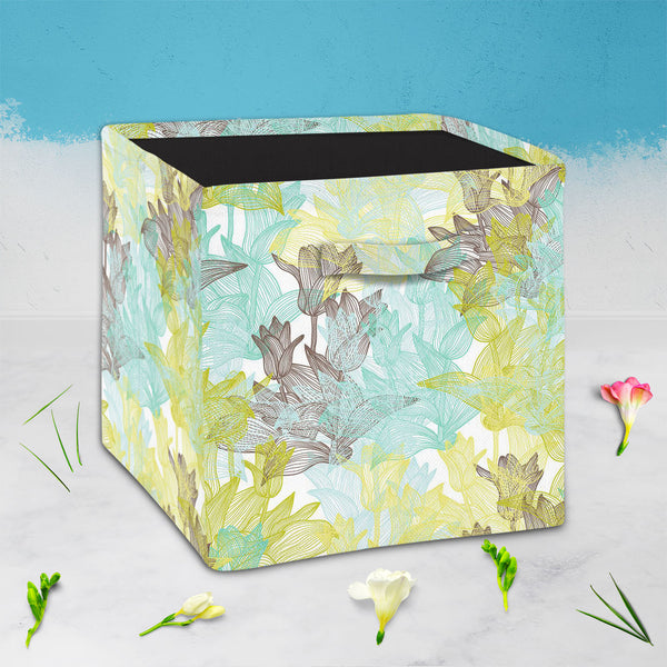 Tulip Flowers D2 Foldable Open Storage Bin | Organizer Box, Toy Basket, Shelf Box, Laundry Bag | Canvas Fabric-Storage Bins-STR_BI_CB-IC 5007249 IC 5007249, Abstract Expressionism, Abstracts, Ancient, Art and Paintings, Botanical, Decorative, Digital, Digital Art, Floral, Flowers, Geometric, Geometric Abstraction, Graphic, Historical, Illustrations, Medieval, Nature, Patterns, Seasons, Semi Abstract, Signs, Signs and Symbols, Sketches, Vintage, tulip, d2, foldable, open, storage, bin, organizer, box, toy, b