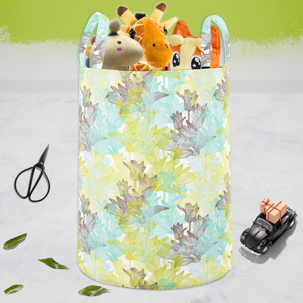 Tulip Flowers D2 Foldable Open Storage Bin | Organizer Box, Toy Basket, Shelf Box, Laundry Bag | Canvas Fabric-Storage Bins-STR_BI_CB-IC 5007249 IC 5007249, Abstract Expressionism, Abstracts, Ancient, Art and Paintings, Botanical, Decorative, Digital, Digital Art, Floral, Flowers, Geometric, Geometric Abstraction, Graphic, Historical, Illustrations, Medieval, Nature, Patterns, Seasons, Semi Abstract, Signs, Signs and Symbols, Sketches, Vintage, tulip, d2, foldable, open, storage, bin, organizer, box, toy, b
