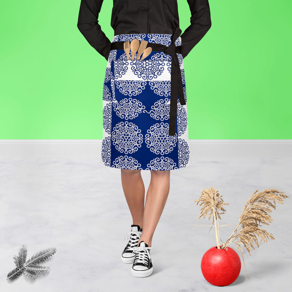 Lace Ornate Apron | Adjustable, Free Size & Waist Tiebacks-Apron Waist to Knee-APR_WS_KN-IC 5007250 IC 5007250, Abstract Expressionism, Abstracts, Ancient, Art and Paintings, Circle, Culture, Decorative, Digital, Digital Art, Drawing, Ethnic, Fashion, Graphic, Historical, Illustrations, Medieval, Patterns, Retro, Semi Abstract, Signs, Signs and Symbols, Space, Traditional, Tribal, Victorian, Vintage, World Culture, lace, ornate, apron, adjustable, free, size, waist, tiebacks, filigree, ornament, abstract, a