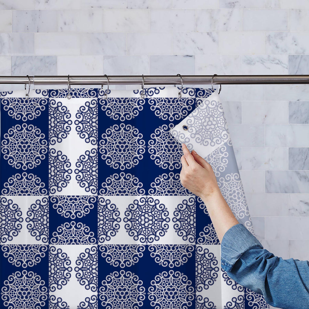 Lace Ornate Washable Waterproof Shower Curtain-Shower Curtains-CUR_SH-IC 5007250 IC 5007250, Abstract Expressionism, Abstracts, Ancient, Art and Paintings, Circle, Culture, Decorative, Digital, Digital Art, Drawing, Ethnic, Fashion, Graphic, Historical, Illustrations, Medieval, Patterns, Retro, Semi Abstract, Signs, Signs and Symbols, Space, Traditional, Tribal, Victorian, Vintage, World Culture, lace, ornate, washable, waterproof, shower, curtain, filigree, ornament, abstract, antique, art, artwork, backgr