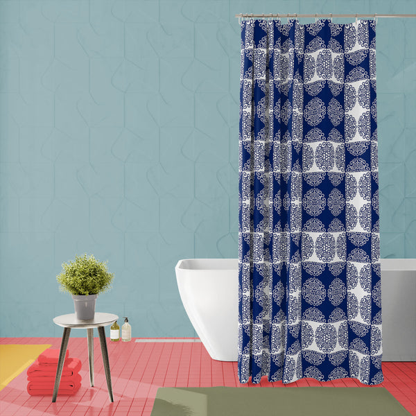 Lace Ornate Washable Waterproof Shower Curtain-Shower Curtains-CUR_SH-IC 5007250 IC 5007250, Abstract Expressionism, Abstracts, Ancient, Art and Paintings, Circle, Culture, Decorative, Digital, Digital Art, Drawing, Ethnic, Fashion, Graphic, Historical, Illustrations, Medieval, Patterns, Retro, Semi Abstract, Signs, Signs and Symbols, Space, Traditional, Tribal, Victorian, Vintage, World Culture, lace, ornate, washable, waterproof, polyester, shower, curtain, eyelets, filigree, ornament, abstract, antique, 