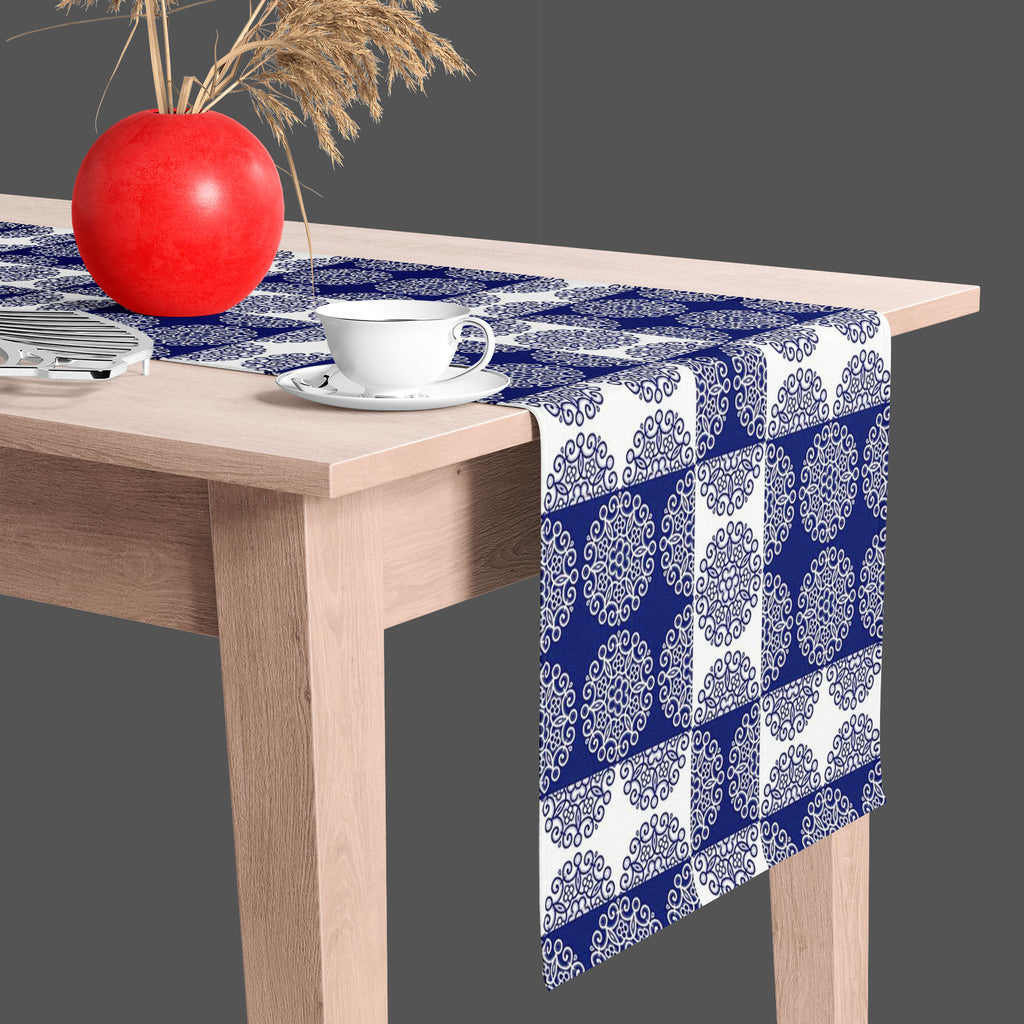 Lace Ornate Table Runner-Table Runners-RUN_TB-IC 5007250 IC 5007250, Abstract Expressionism, Abstracts, Ancient, Art and Paintings, Circle, Culture, Decorative, Digital, Digital Art, Drawing, Ethnic, Fashion, Graphic, Historical, Illustrations, Medieval, Patterns, Retro, Semi Abstract, Signs, Signs and Symbols, Space, Traditional, Tribal, Victorian, Vintage, World Culture, lace, ornate, table, runner, filigree, ornament, abstract, antique, art, artwork, background, blue, creative, crochet, cute, decor, deco