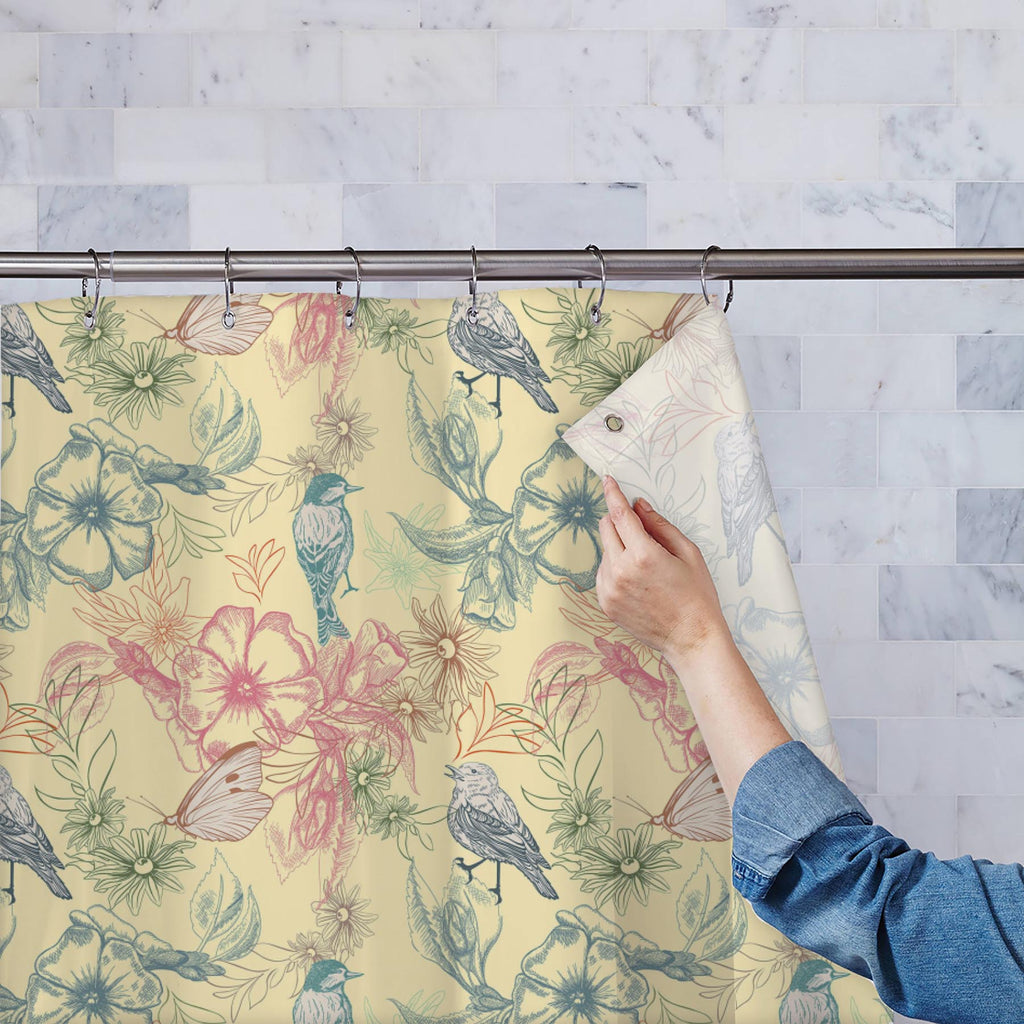 Spring Flowers D4 Washable Waterproof Shower Curtain-Shower Curtains-CUR_SH-IC 5007251 IC 5007251, Abstract Expressionism, Abstracts, Ancient, Birds, Botanical, Decorative, Digital, Digital Art, Fashion, Floral, Flowers, Graphic, Historical, Illustrations, Medieval, Modern Art, Nature, Patterns, Retro, Scenic, Semi Abstract, Signs, Signs and Symbols, Sketches, Vintage, Wildlife, spring, d4, washable, waterproof, shower, curtain, primavera, seamless, abstract, apple, flower, artistic, background, bird, bloom