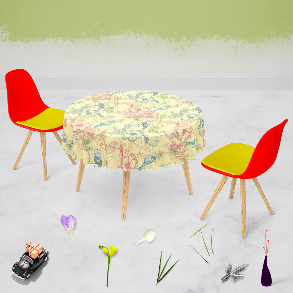 Spring Flowers D4 Table Cloth Cover-Table Covers-CVR_TB_RD-IC 5007251 IC 5007251, Abstract Expressionism, Abstracts, Ancient, Birds, Botanical, Decorative, Digital, Digital Art, Fashion, Floral, Flowers, Graphic, Historical, Illustrations, Medieval, Modern Art, Nature, Patterns, Retro, Scenic, Semi Abstract, Signs, Signs and Symbols, Sketches, Vintage, Wildlife, spring, d4, table, cloth, cover, primavera, seamless, abstract, apple, flower, artistic, background, bird, bloom, blue, butterfly, cream, cute, dai