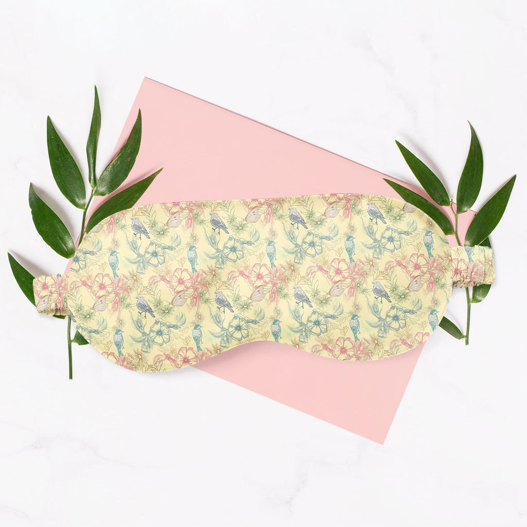 Spring Flowers Sleeping Eye Pad Blackout Eye Cover | Soft Anti-Allergic Eco-Friendly Natural Mulberry Silk Fabric-Sleep Masks-MSK_SL_BS-IC 5007251 IC 5007251, Abstract Expressionism, Abstracts, Ancient, Birds, Botanical, Decorative, Digital, Digital Art, Fashion, Floral, Flowers, Graphic, Historical, Illustrations, Medieval, Modern Art, Nature, Patterns, Retro, Scenic, Semi Abstract, Signs, Signs and Symbols, Sketches, Vintage, Wildlife, spring, sleeping, eye, pad, blackout, cover, soft, anti-allergic, eco-