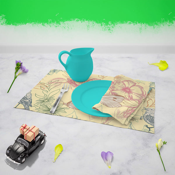Spring Flowers D4 Table Napkin-Table Napkins-NAP_TB-IC 5007251 IC 5007251, Abstract Expressionism, Abstracts, Ancient, Birds, Botanical, Decorative, Digital, Digital Art, Fashion, Floral, Flowers, Graphic, Historical, Illustrations, Medieval, Modern Art, Nature, Patterns, Retro, Scenic, Semi Abstract, Signs, Signs and Symbols, Sketches, Vintage, Wildlife, spring, d4, table, napkin, for, dining, center, poly, cotton, fabric, primavera, seamless, abstract, apple, flower, artistic, background, bird, bloom, blu