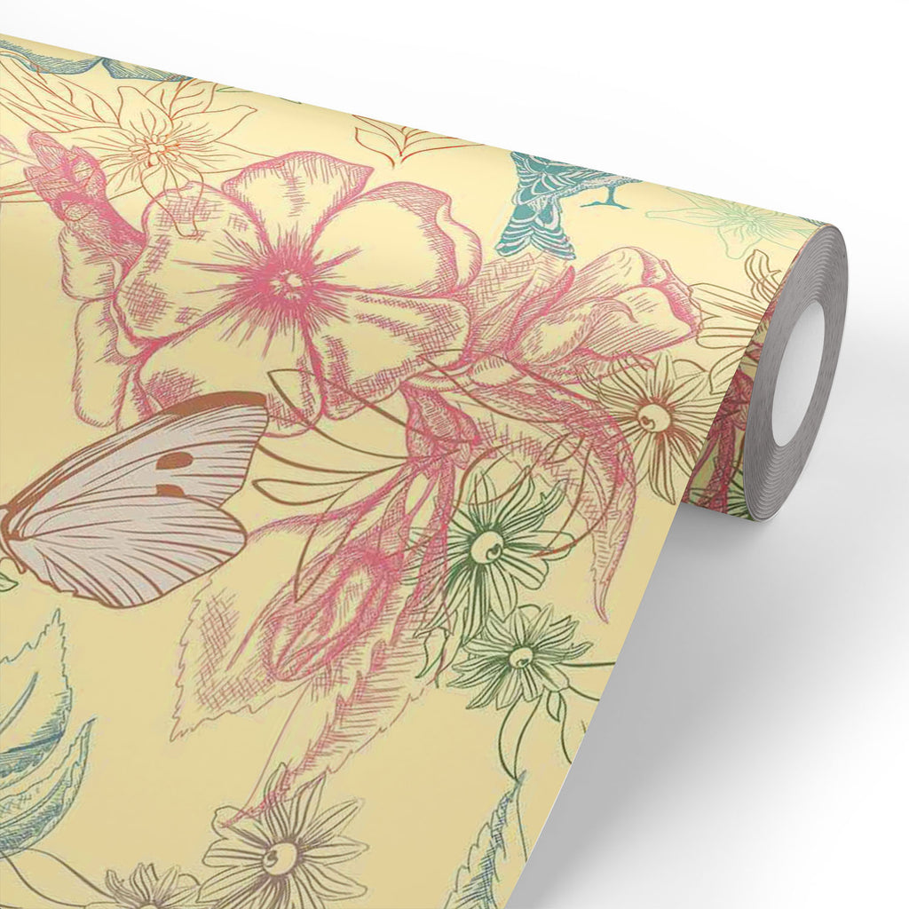 Spring Flowers Wallpaper Roll-Wallpapers Peel & Stick-WAL_PA-IC 5007251 IC 5007251, Abstract Expressionism, Abstracts, Ancient, Birds, Botanical, Decorative, Digital, Digital Art, Fashion, Floral, Flowers, Graphic, Historical, Illustrations, Medieval, Modern Art, Nature, Patterns, Retro, Scenic, Semi Abstract, Signs, Signs and Symbols, Sketches, Vintage, Wildlife, spring, wallpaper, roll, primavera, seamless, abstract, apple, flower, artistic, background, bird, bloom, blue, butterfly, cream, cute, daisy, de