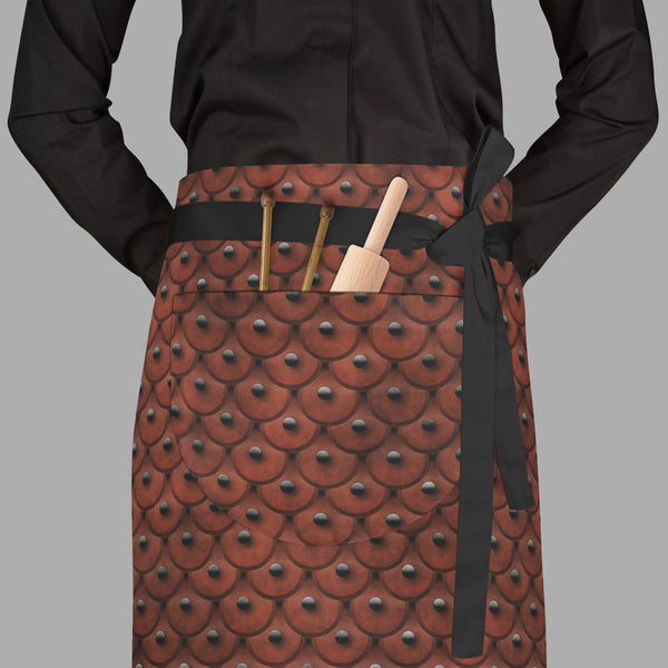 Abstract Art D38 Apron | Adjustable, Free Size & Waist Tiebacks-Aprons Waist to Feet-APR_WS_FT-IC 5007252 IC 5007252, Animals, Patterns, Metallic, abstract, art, d38, full-length, waist, to, feet, apron, poly-cotton, fabric, adjustable, tiebacks, animal, armor, hide, leather, metal, seamless, skin, studded, studs, texture, tile, artzfolio, kitchen apron, white apron, kids apron, cooking apron, chef apron, aprons for men, aprons for women, kitchen dress, cotton apron for kitchen, apron waterproof for women f