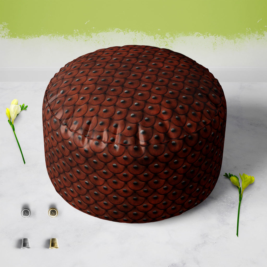 Abstract Art D38 Footstool Footrest Puffy Pouffe Ottoman Bean Bag | Canvas Fabric - Footstools - ArtzFolio.com