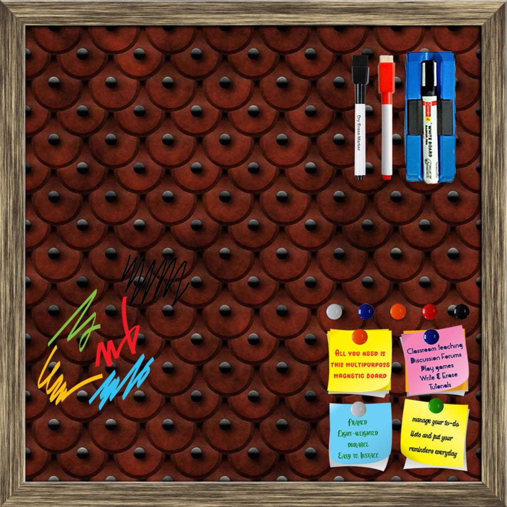 Abstract Art Framed Magnetic Dry Erase Board | Combo with Magnet Buttons & Markers-Magnetic Boards Framed-MGB_FR-IC 5007252 IC 5007252, Animals, Patterns, Metallic, abstract, art, framed, magnetic, dry, erase, board, printed, whiteboard, with, 4, magnets, 2, markers, 1, duster, animal, armor, hide, leather, metal, seamless, skin, studded, studs, texture, tile, artzfolio, white board, dry erase board, magnetic board, magnetic whiteboard, small whiteboard, whiteboard for kids, whiteboard for teaching, white b
