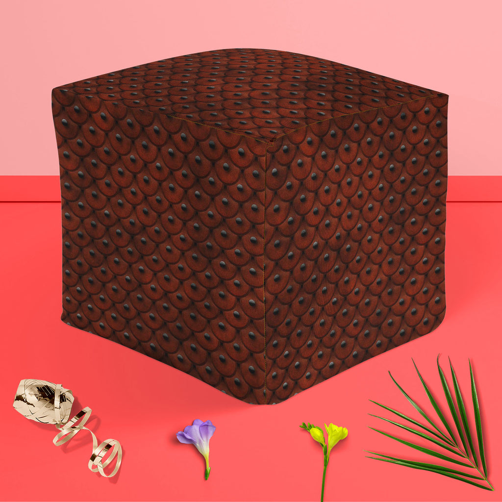 Abstract Art D38 Footstool Footrest Puffy Pouffe Ottoman Bean Bag | Canvas Fabric - Footstools - ArtzFolio.com