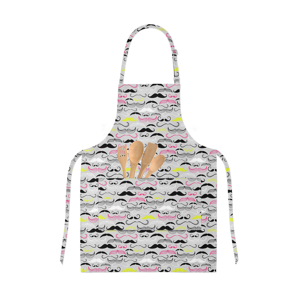 Retro Style Apron | Adjustable, Free Size & Waist Tiebacks-Aprons Neck to Knee-APR_NK_KN-IC 5007254 IC 5007254, Ancient, Art and Paintings, Botanical, Drawing, Fashion, Floral, Flowers, Historical, Illustrations, Medieval, Nature, Patterns, Retro, Signs and Symbols, Symbols, Victorian, Vintage, style, apron, adjustable, free, size, waist, tiebacks, mustache, moustache, antique, aristocrat, background, barber, beard, british, card, chin, classic, collection, curl, curly, dandy, doodle, face, facial, fashione