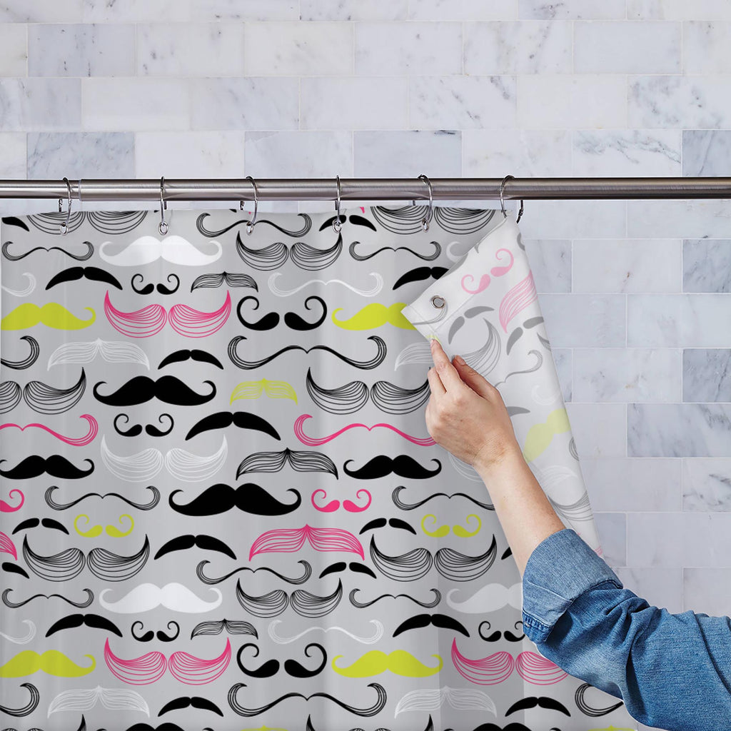 Retro Style D1 Washable Waterproof Shower Curtain-Shower Curtains-CUR_SH-IC 5007254 IC 5007254, Ancient, Art and Paintings, Botanical, Drawing, Fashion, Floral, Flowers, Historical, Illustrations, Medieval, Nature, Patterns, Retro, Signs and Symbols, Symbols, Victorian, Vintage, style, d1, washable, waterproof, shower, curtain, mustache, moustache, antique, aristocrat, background, barber, beard, british, card, chin, classic, collection, curl, curly, dandy, doodle, face, facial, fashioned, group, hair, head,