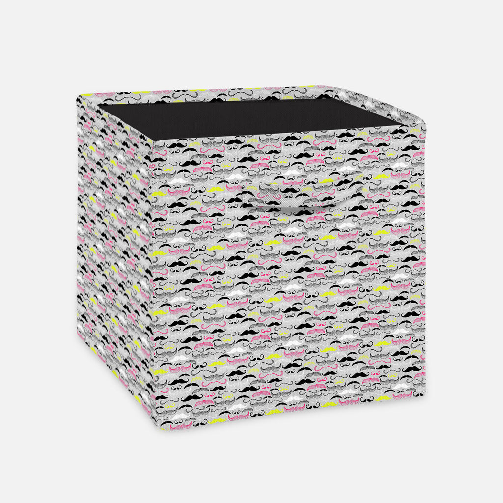 Retro Style Foldable Open Storage Bin | Organizer Box, Toy Basket, Shelf Box, Laundry Bag | Canvas Fabric-Storage Bins-STR_BI_CB-IC 5007254 IC 5007254, Ancient, Art and Paintings, Botanical, Drawing, Fashion, Floral, Flowers, Historical, Illustrations, Medieval, Nature, Patterns, Retro, Signs and Symbols, Symbols, Victorian, Vintage, style, foldable, open, storage, bin, organizer, box, toy, basket, shelf, laundry, bag, canvas, fabric, mustache, moustache, antique, aristocrat, background, barber, beard, brit