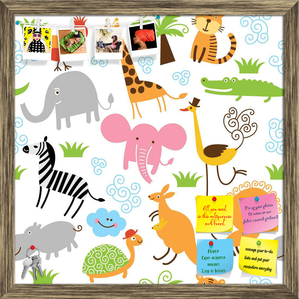 ArtzFolio Cute Animals Printed Bulletin Board Notice Pin Board Soft Board | Framed-Bulletin Boards Framed-AZSAO13396914BLB_FR_L-Image Code 5007255 Vishnu Image Folio Pvt Ltd, IC 5007255, ArtzFolio, Bulletin Boards Framed, Animals, Kids, Digital Art, cute, printed, bulletin, board, notice, pin, soft, framed, seamless, pattern, pin up board, push pin board, extra large cork board, big pin board, notice board, small bulletin board, cork board, wall notice board, giant cork board, bulletin board, office notice 