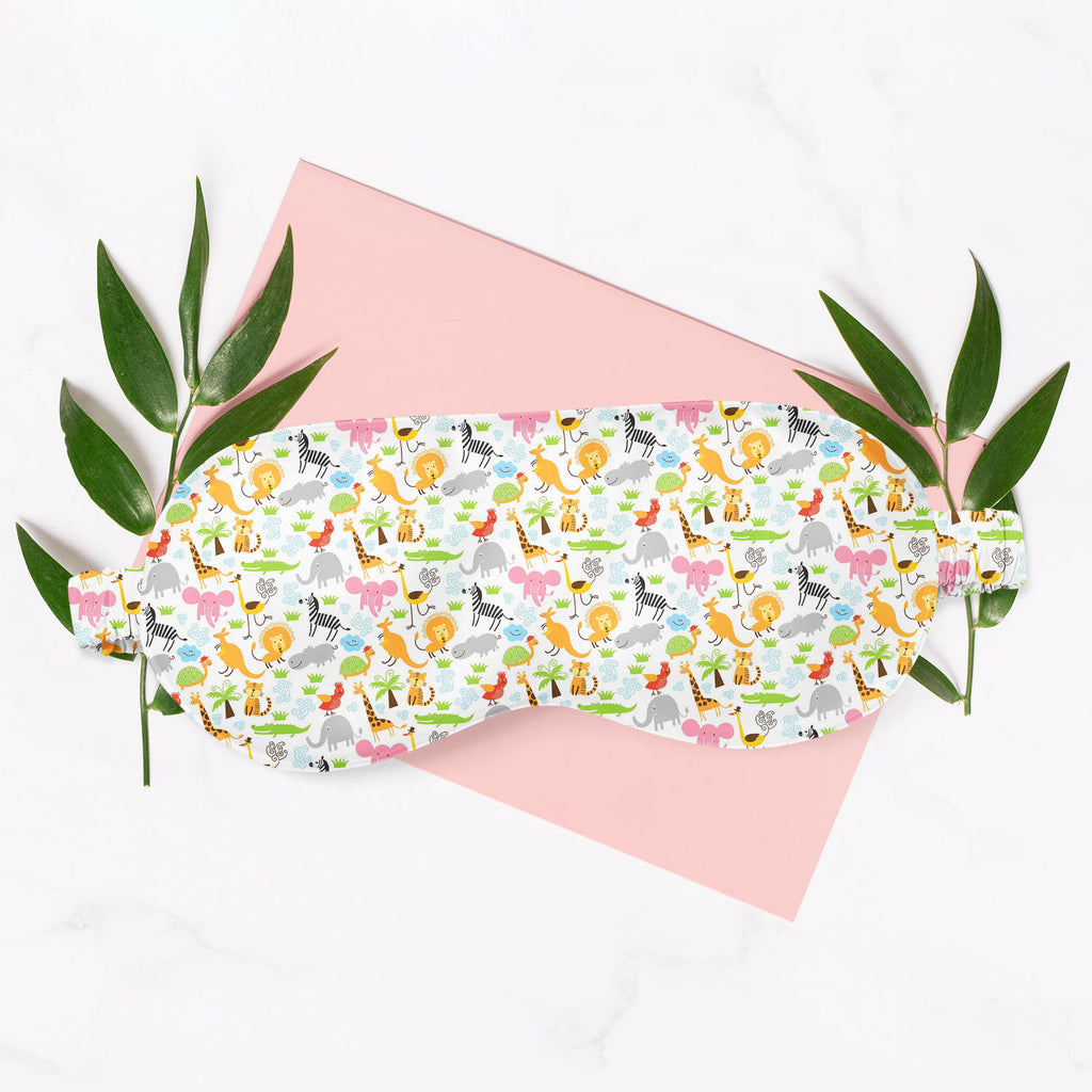 Cute Animals Sleeping Eye Pad Blackout Eye Cover | Soft Anti-Allergic Eco-Friendly Natural Mulberry Silk Fabric-Sleep Masks-MSK_SL_BS-IC 5007255 IC 5007255, African, Animals, Animated Cartoons, Baby, Birds, Black and White, Caricature, Cartoons, Children, Comedy, Comics, Drawing, Humor, Humour, Illustrations, Kids, Patterns, Signs, Signs and Symbols, Tropical, White, cute, sleeping, eye, pad, blackout, cover, soft, anti-allergic, eco-friendly, natural, satin, silk, fabric, cartoon, zoo, animal, bonito, funn