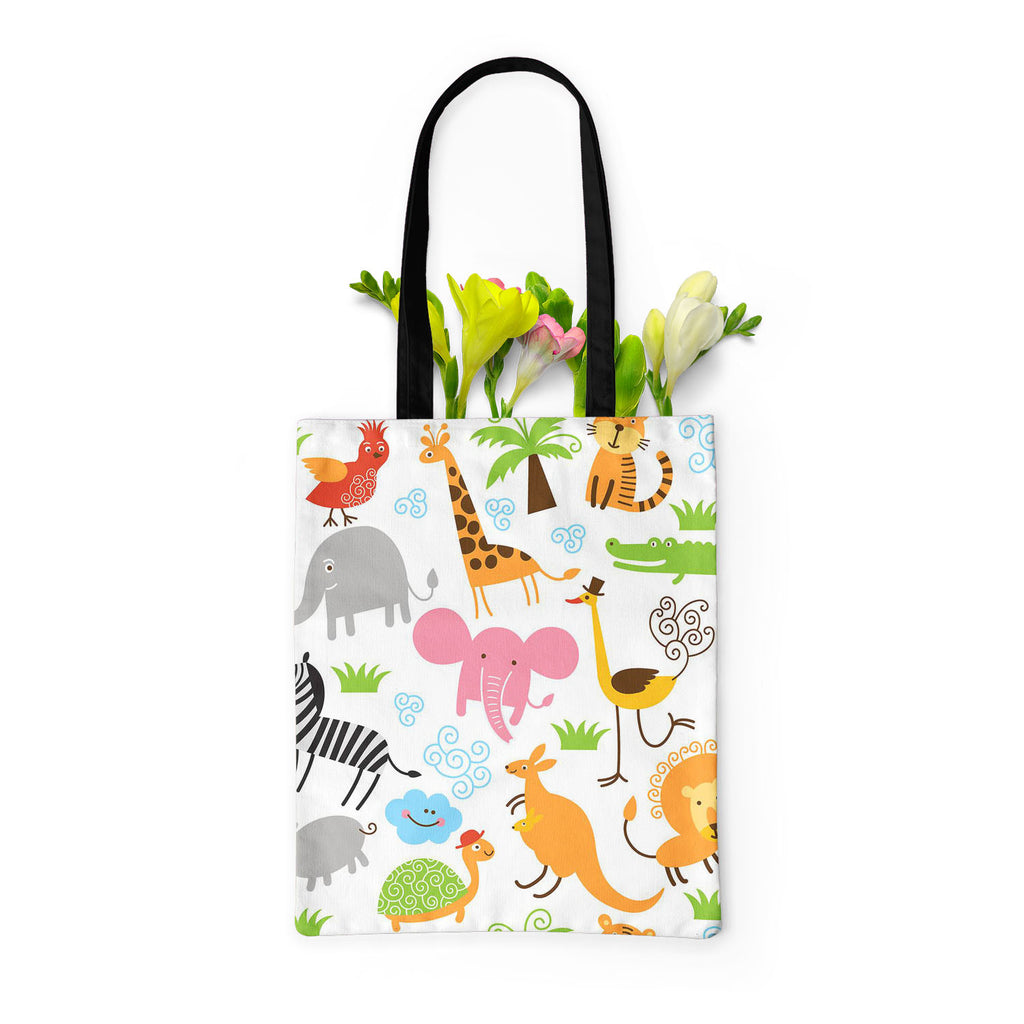 Cute Animals Tote Bag Shoulder Purse | Multipurpose-Tote Bags Basic-TOT_FB_BS-IC 5007255 IC 5007255, African, Animals, Animated Cartoons, Baby, Birds, Black and White, Caricature, Cartoons, Children, Comedy, Comics, Drawing, Humor, Humour, Illustrations, Kids, Patterns, Signs, Signs and Symbols, Tropical, White, cute, tote, bag, shoulder, purse, multipurpose, cartoon, zoo, animal, bonito, funny, zebra, africa, australia, background, bird, character, child, childhood, collection, colors, comic, crocodile, de