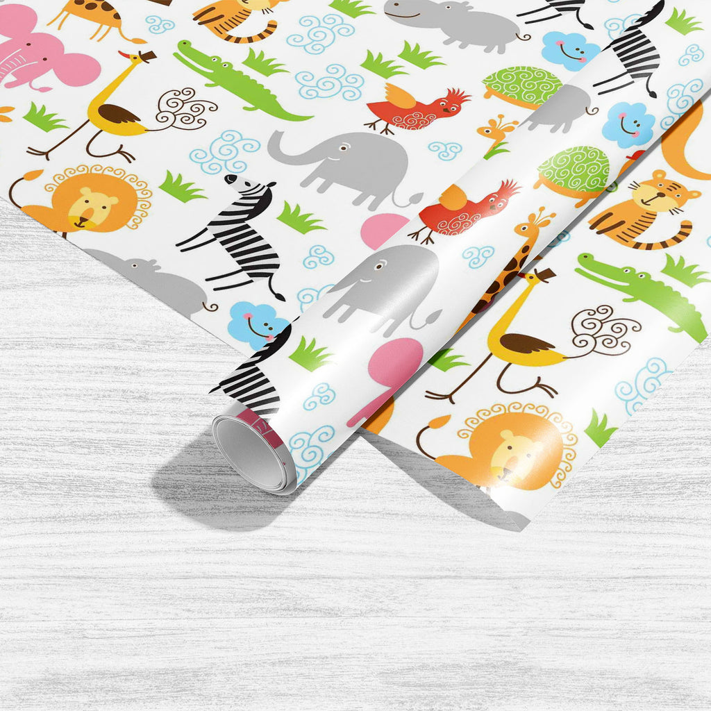 Cute Animals Art & Craft Gift Wrapping Paper-Wrapping Papers-WRP_PP-IC 5007255 IC 5007255, African, Animals, Animated Cartoons, Baby, Birds, Black and White, Caricature, Cartoons, Children, Comedy, Comics, Drawing, Humor, Humour, Illustrations, Kids, Patterns, Signs, Signs and Symbols, Tropical, White, cute, art, craft, gift, wrapping, paper, cartoon, zoo, animal, bonito, funny, zebra, africa, australia, background, bird, character, child, childhood, collection, colors, comic, crocodile, design, droll, elep
