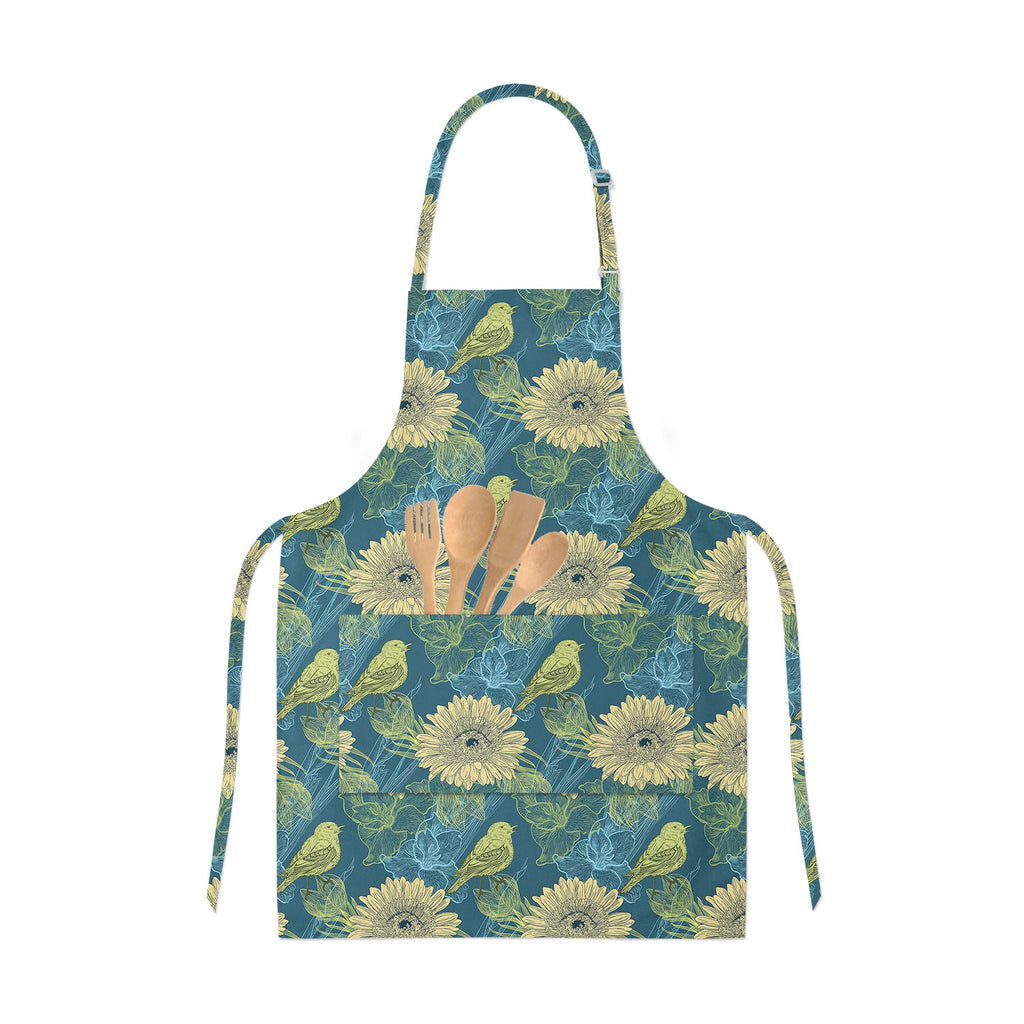 ArtzFolio Handdrawn Birds Apron | Adjustable, Free Size & Waist Tiebacks-Aprons Neck to Knee-AZ5007256APR_RF_R-SP-Image Code 5007256 Vishnu Image Folio Pvt Ltd, IC 5007256, ArtzFolio, Aprons Neck to Knee, Birds, Floral, Kids, Digital Art, handdrawn, apron, adjustable, free, size, waist, tiebacks, seamless, background, flowers, childrens aprons, waterproof kitchen apron, baking apron, full apron, kitchen apron, cotton apron, bib apron, housekeeping apron, kids chef apron, kids apron, masterchef apron, printe