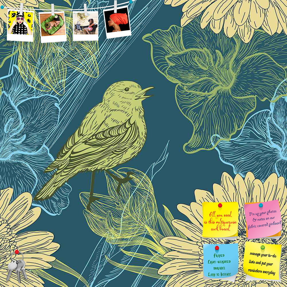 ArtzFolio Handdrawn Birds Printed Bulletin Board Notice Pin Board Soft Board | Frameless-Bulletin Boards Frameless-AZSAO13415959BLB_FL_L-Image Code 5007256 Vishnu Image Folio Pvt Ltd, IC 5007256, ArtzFolio, Bulletin Boards Frameless, Birds, Floral, Kids, Digital Art, handdrawn, printed, bulletin, board, notice, pin, soft, frameless, seamless, background, flowers, pin up board, push pin board, extra large cork board, big pin board, notice board, small bulletin board, cork board, wall notice board, giant cork