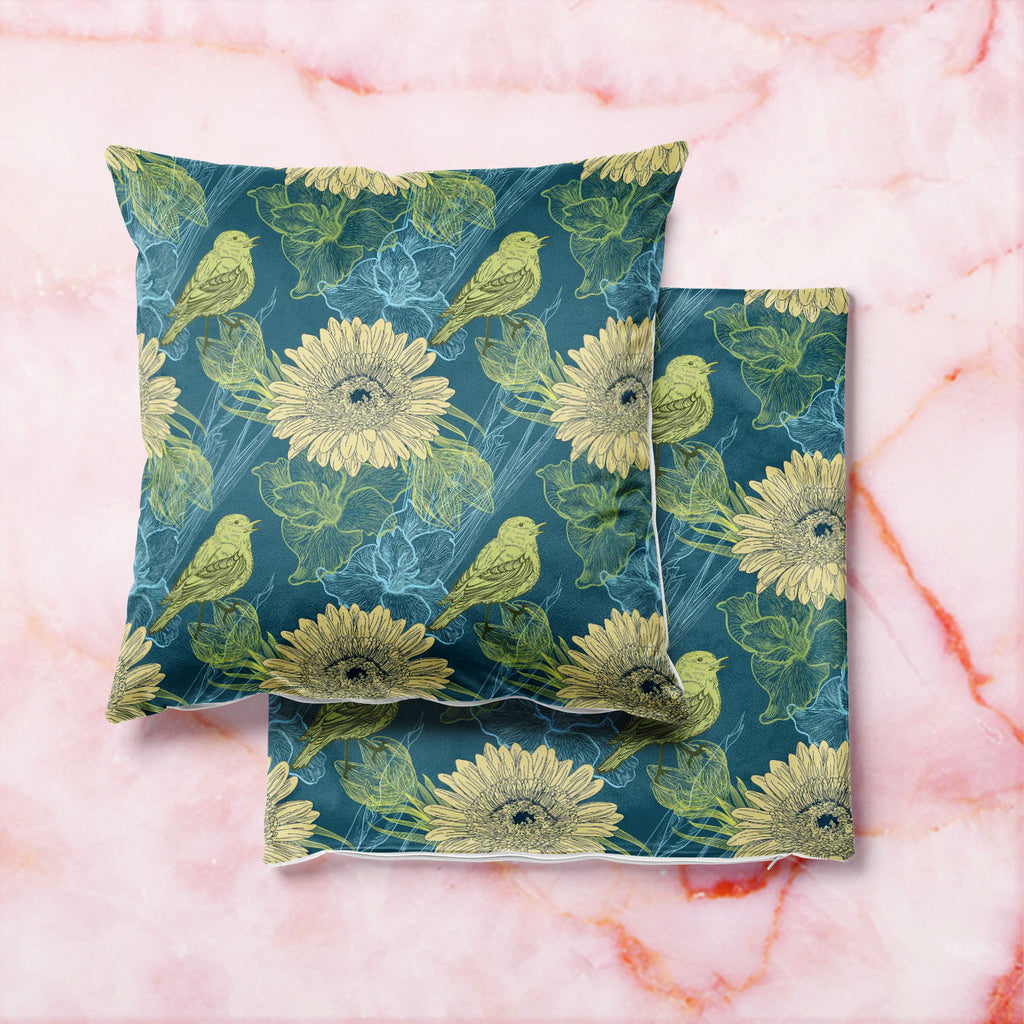Handdrawn Birds Cushion Cover Throw Pillow-Cushion Covers-CUS_CV-IC 5007256 IC 5007256, Abstract Expressionism, Abstracts, Ancient, Animated Cartoons, Birds, Botanical, Caricature, Cartoons, Decorative, Digital, Digital Art, Fashion, Floral, Flowers, Graphic, Historical, Illustrations, Medieval, Nature, Patterns, Retro, Scenic, Semi Abstract, Signs, Signs and Symbols, Sketches, Vintage, Wildlife, handdrawn, cushion, cover, throw, pillow, wallpaper, abstract, artistic, artwork, backdrop, background, bird, bl