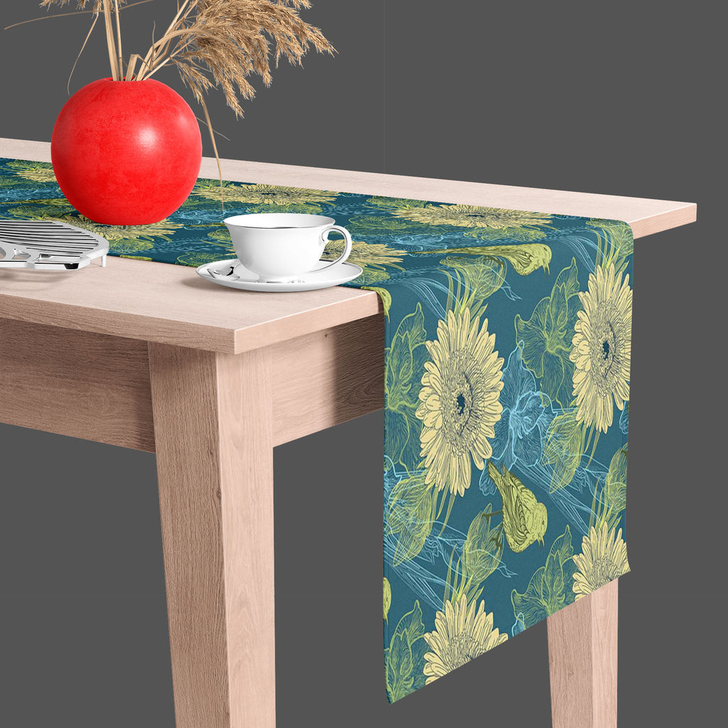 Handdrawn Birds Table Runner-Table Runners-RUN_TB-IC 5007256 IC 5007256, Abstract Expressionism, Abstracts, Ancient, Animated Cartoons, Birds, Botanical, Caricature, Cartoons, Decorative, Digital, Digital Art, Fashion, Floral, Flowers, Graphic, Historical, Illustrations, Medieval, Nature, Patterns, Retro, Scenic, Semi Abstract, Signs, Signs and Symbols, Sketches, Vintage, Wildlife, handdrawn, table, runner, wallpaper, abstract, artistic, artwork, backdrop, background, bird, blank, bloom, blue, calm, cartoon