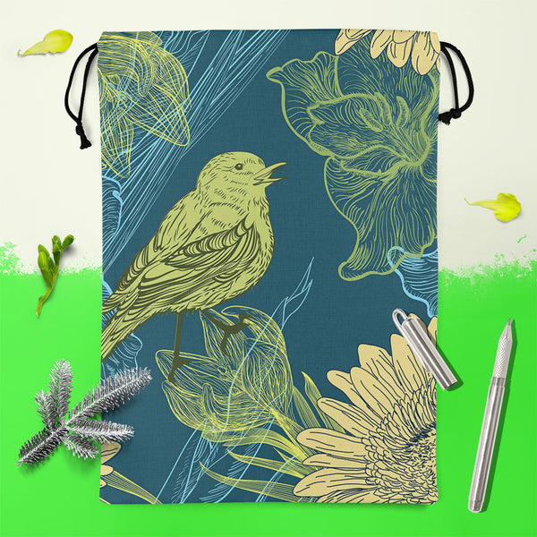 Handdrawn Birds Reusable Sack Bag | Bag for Gym, Storage, Vegetable & Travel-Drawstring Sack Bags-SCK_FB_DS-IC 5007256 IC 5007256, Abstract Expressionism, Abstracts, Ancient, Animated Cartoons, Birds, Botanical, Caricature, Cartoons, Decorative, Digital, Digital Art, Fashion, Floral, Flowers, Graphic, Historical, Illustrations, Medieval, Nature, Patterns, Retro, Scenic, Semi Abstract, Signs, Signs and Symbols, Sketches, Vintage, Wildlife, handdrawn, reusable, sack, bag, for, gym, storage, vegetable, travel,
