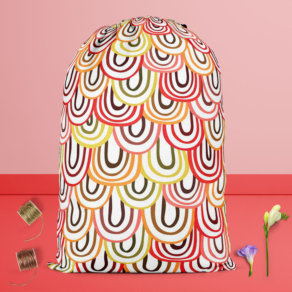 Abstract Doodles D1 Reusable Sack Bag | Bag for Gym, Storage, Vegetable & Travel - Drawstring Sack Bags - ArtzFolio.com