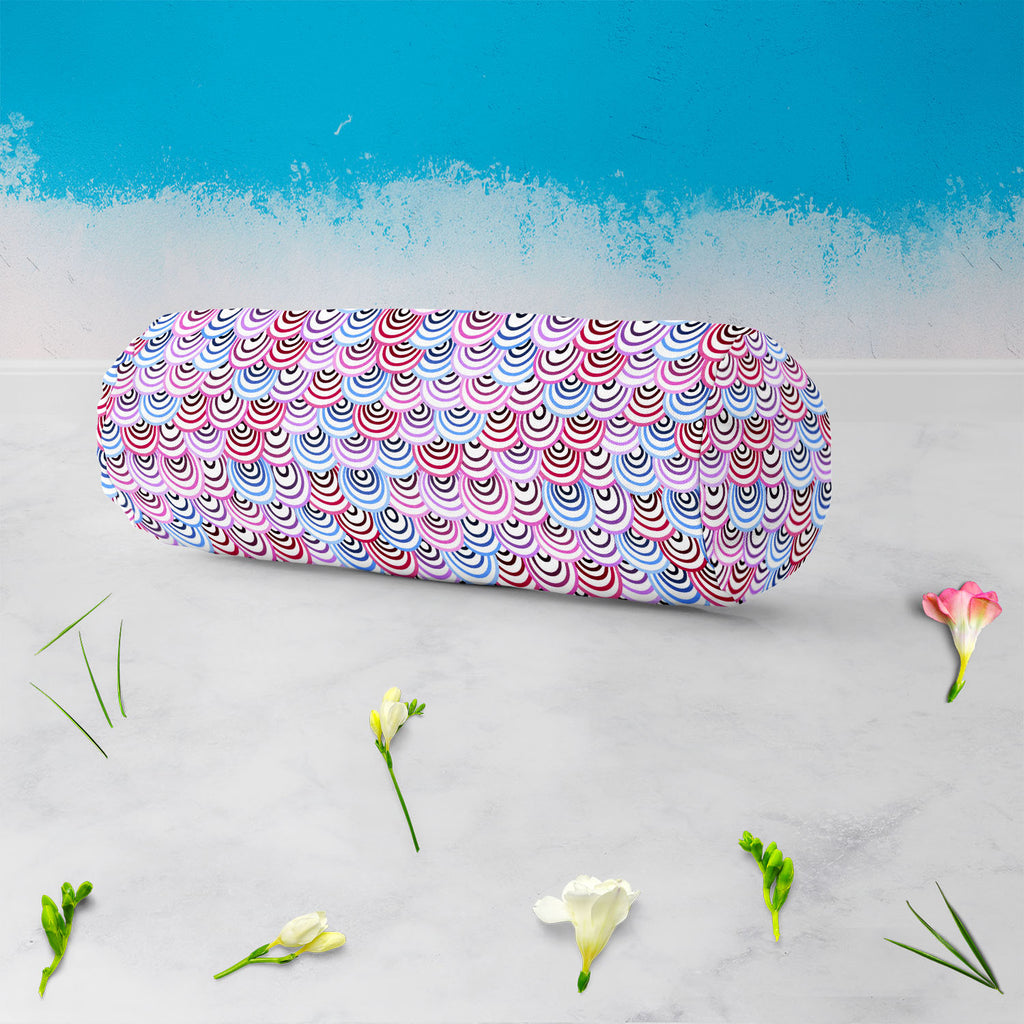 Abstract Doodles D2 Bolster Cover Booster Cases | Concealed Zipper Opening - Bolster Covers - ArtzFolio.com