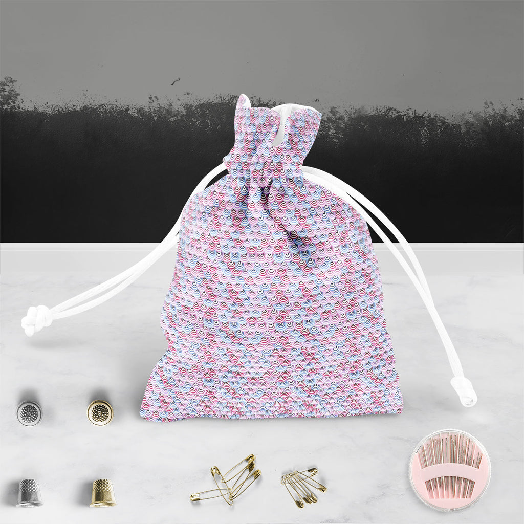 Abstract Doodles D2 Pouch Wrist Potli Bag | Bag for Weddings & Casual Parties - Drawstring Pouches - ArtzFolio.com