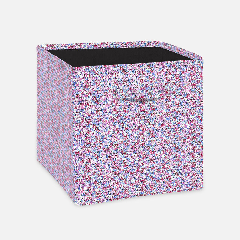 Abstract Doodles Foldable Open Storage Bin | Organizer Box, Toy Basket, Shelf Box, Laundry Bag | Canvas Fabric - Storage Bins - ArtzFolio.com