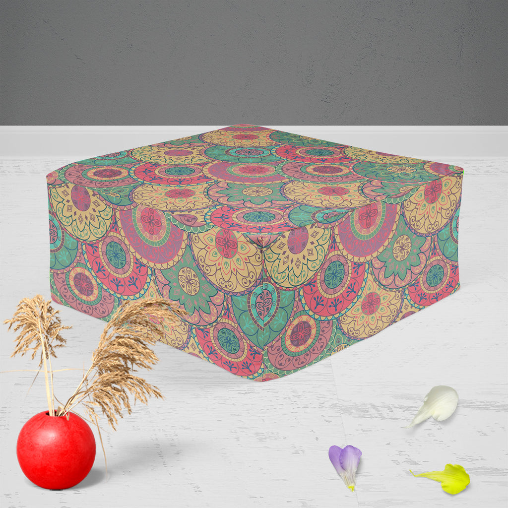 Pastel Circles Footstool Footrest Puffy Pouffe Ottoman Bean Bag | Canvas Fabric-Footstools-FST_CB_BN-IC 5007261 IC 5007261, Abstract Expressionism, Abstracts, Ancient, Art and Paintings, Botanical, Circle, Decorative, Digital, Digital Art, Drawing, Fashion, Floral, Flowers, Geometric, Geometric Abstraction, Graphic, Historical, Illustrations, Medieval, Modern Art, Nature, Paintings, Patterns, Retro, Semi Abstract, Signs, Signs and Symbols, Vintage, pastel, circles, footstool, footrest, puffy, pouffe, ottoma