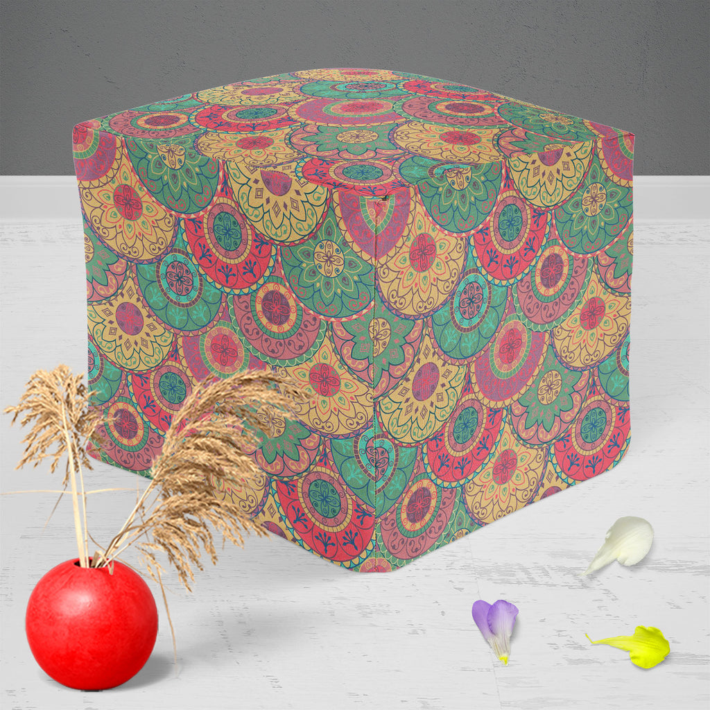 Pastel Circles Footstool Footrest Puffy Pouffe Ottoman Bean Bag | Canvas Fabric-Footstools-FST_CB_BN-IC 5007261 IC 5007261, Abstract Expressionism, Abstracts, Ancient, Art and Paintings, Botanical, Circle, Decorative, Digital, Digital Art, Drawing, Fashion, Floral, Flowers, Geometric, Geometric Abstraction, Graphic, Historical, Illustrations, Medieval, Modern Art, Nature, Paintings, Patterns, Retro, Semi Abstract, Signs, Signs and Symbols, Vintage, pastel, circles, footstool, footrest, puffy, pouffe, ottoma