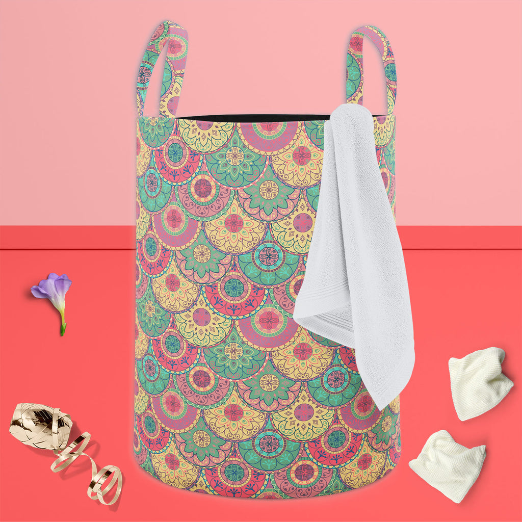 Pastel Circles Foldable Open Storage Bin | Organizer Box, Toy Basket, Shelf Box, Laundry Bag | Canvas Fabric-Storage Bins-STR_BI_CB-IC 5007261 IC 5007261, Abstract Expressionism, Abstracts, Ancient, Art and Paintings, Botanical, Circle, Decorative, Digital, Digital Art, Drawing, Fashion, Floral, Flowers, Geometric, Geometric Abstraction, Graphic, Historical, Illustrations, Medieval, Modern Art, Nature, Paintings, Patterns, Retro, Semi Abstract, Signs, Signs and Symbols, Vintage, pastel, circles, foldable, o