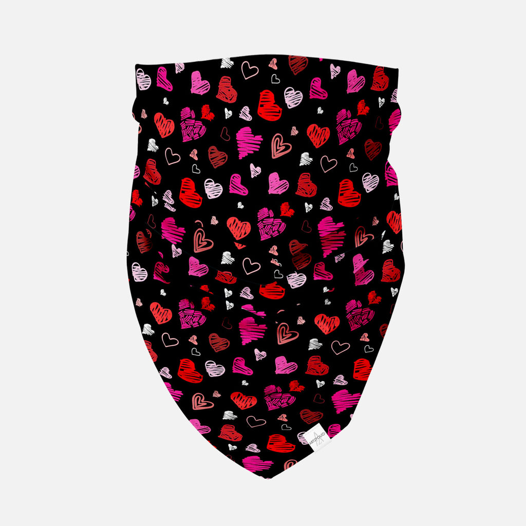 Love Heart Printed Bandana | Headband Headwear Wristband Balaclava | Unisex | Soft Poly Fabric-Bandanas-BND_FB_BS-IC 5007262 IC 5007262, Abstract Expressionism, Abstracts, Ancient, Art and Paintings, Black, Black and White, Culture, Ethnic, Hand Drawn, Hearts, Historical, Holidays, Icons, Illustrations, Love, Medieval, Modern Art, Patterns, Retro, Romance, Semi Abstract, Signs, Signs and Symbols, Sketches, Symbols, Traditional, Tribal, Vintage, Wedding, World Culture, heart, printed, bandana, headband, head