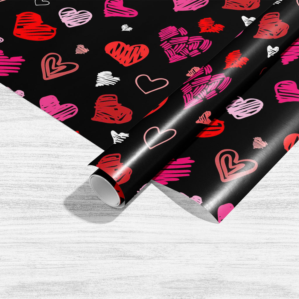 Love Heart Art & Craft Gift Wrapping Paper-Wrapping Papers-WRP_PP-IC 5007262 IC 5007262, Abstract Expressionism, Abstracts, Ancient, Art and Paintings, Black, Black and White, Culture, Ethnic, Hand Drawn, Hearts, Historical, Holidays, Icons, Illustrations, Love, Medieval, Modern Art, Patterns, Retro, Romance, Semi Abstract, Signs, Signs and Symbols, Sketches, Symbols, Traditional, Tribal, Vintage, Wedding, World Culture, heart, art, craft, gift, wrapping, paper, pattern, romantic, corazon, artistic, backgro