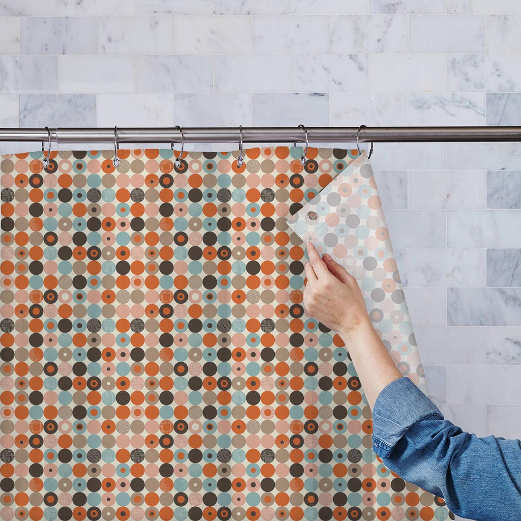 Abstract Retro Washable Waterproof Shower Curtain - Shower Curtains - ArtzFolio.com