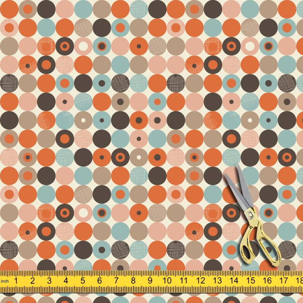 Abstract Retro Upholstery Fabric by Metre | For Sofa, Curtains, Cushions, Furnishing, Craft, Dress Material - Upholstery Fabrics - ArtzFolio.com