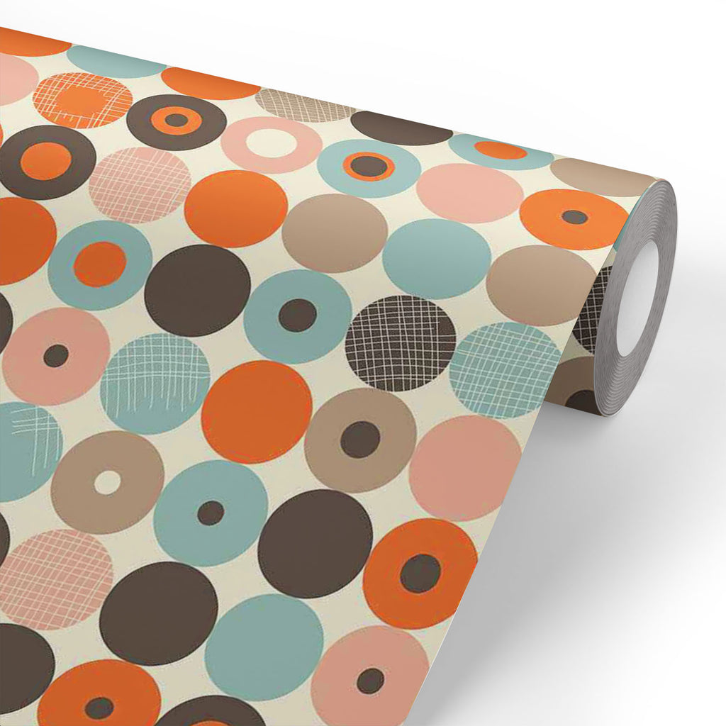 Abstract Retro Wallpaper Roll - Wallpapers Peel & Stick - ArtzFolio.com